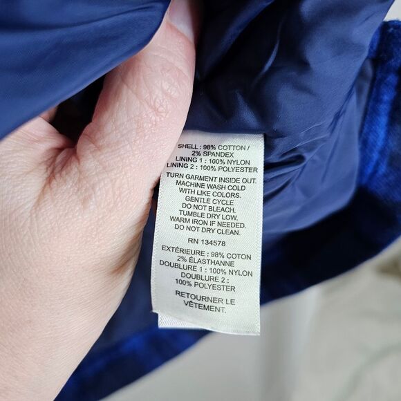 Vineyard Vines Blue Plaid Lined Flannel Jacket Size Large - Picture 6 of 8